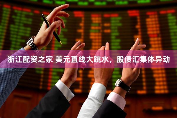 浙江配资之家 美元直线大跳水，股债汇集体异动