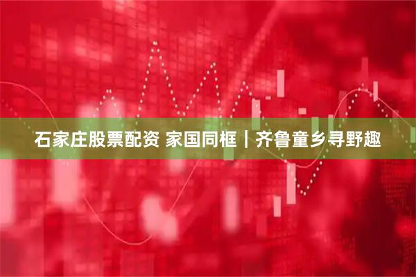 石家庄股票配资 家国同框｜齐鲁童乡寻野趣